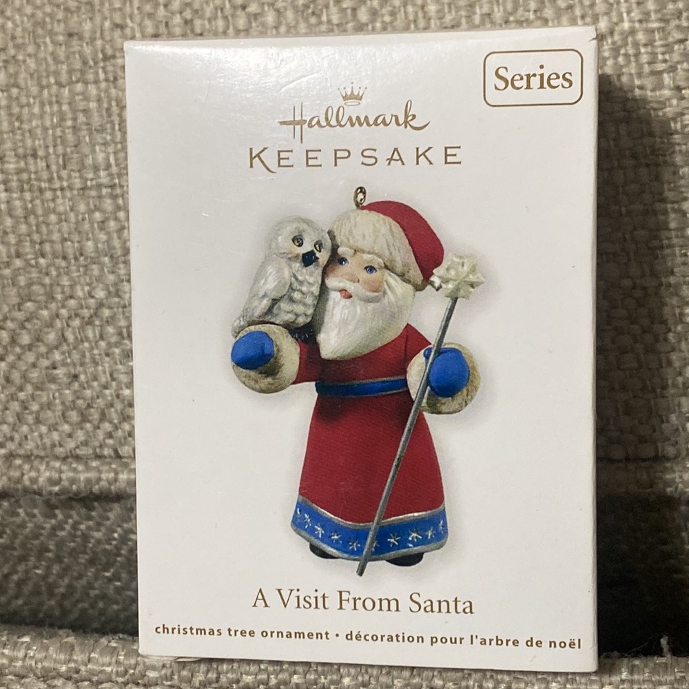 Vintage 2011 Hallmark keepsake ornament. A Visit from Santa. Series.